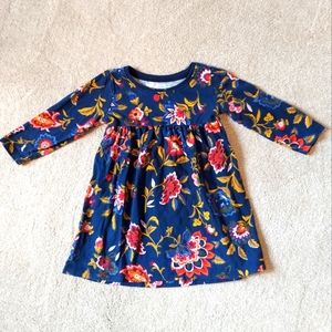 Jewel Tone Floral Dress